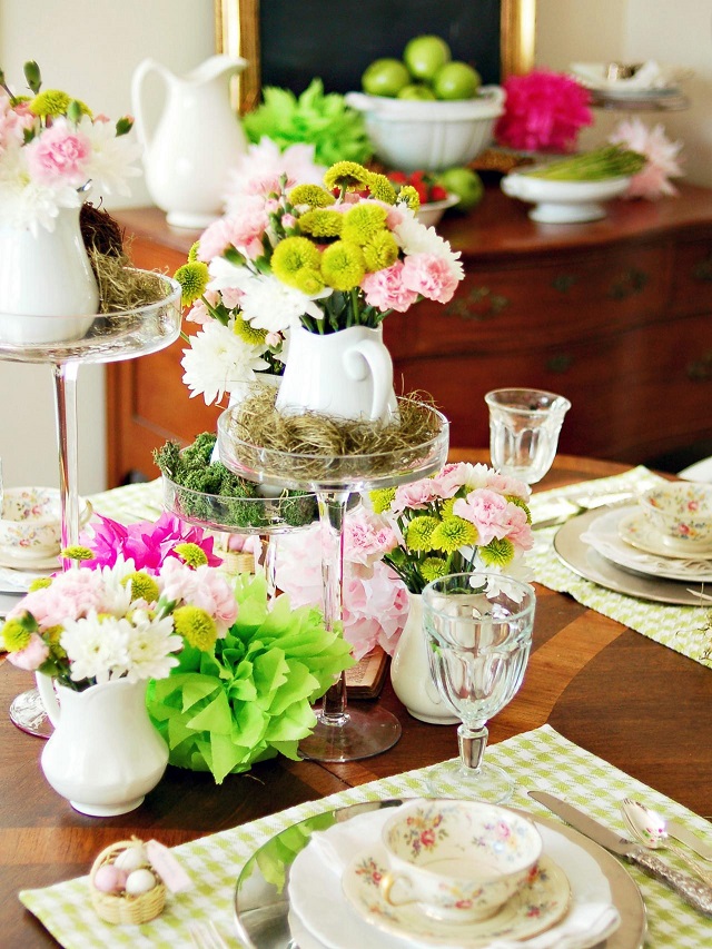 la primavera ideas originales jarra cafe blanca flores bonita
