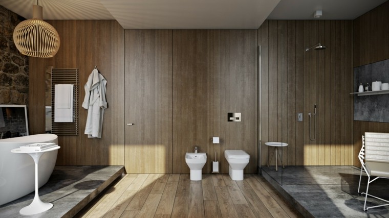 laminado madera suelo paredes plataformas