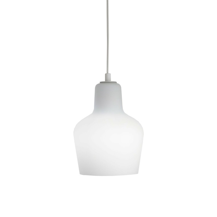lampara blanca vaso colgando moderna