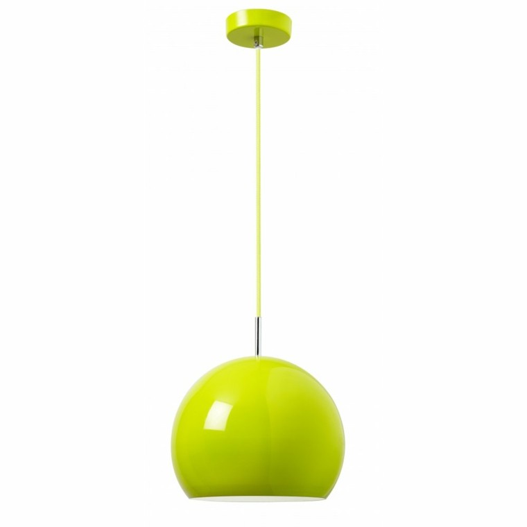 lampara verde pistacho colgante moderna