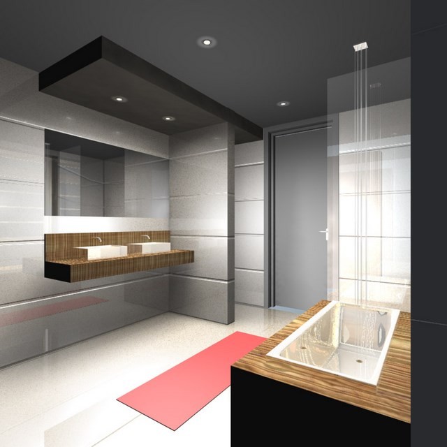 lamparas led lavabo madera diseño estilo
