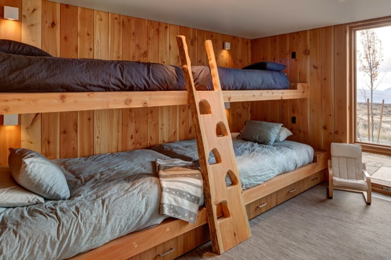 literas de madera con original escalera literas madera original escalera madera