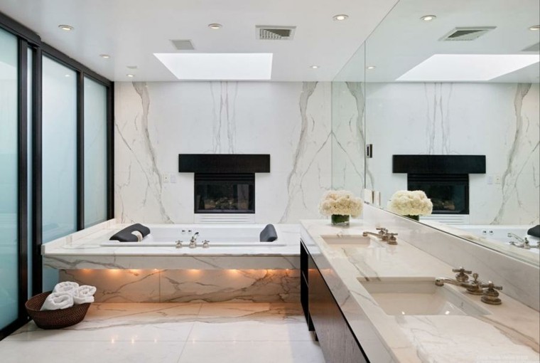 luces moderno lujoso toallas marmol