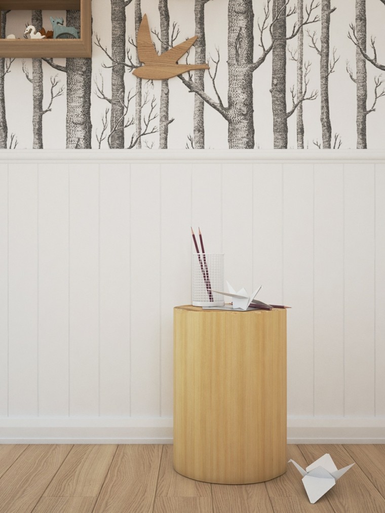madera pared decoracion estilo juguetes diseño