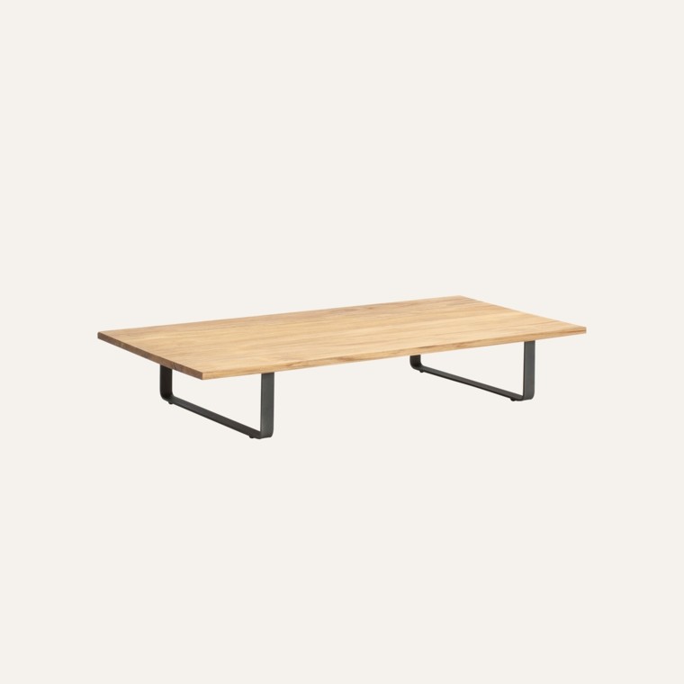 mesa centro teca madera bitta diseño