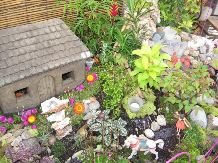 mini casitas piedra decorativas