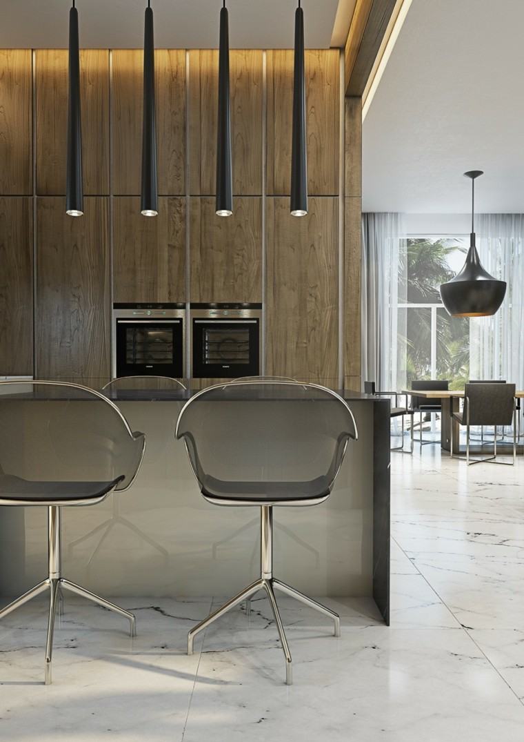 moderno minimalista led lamparas sillas