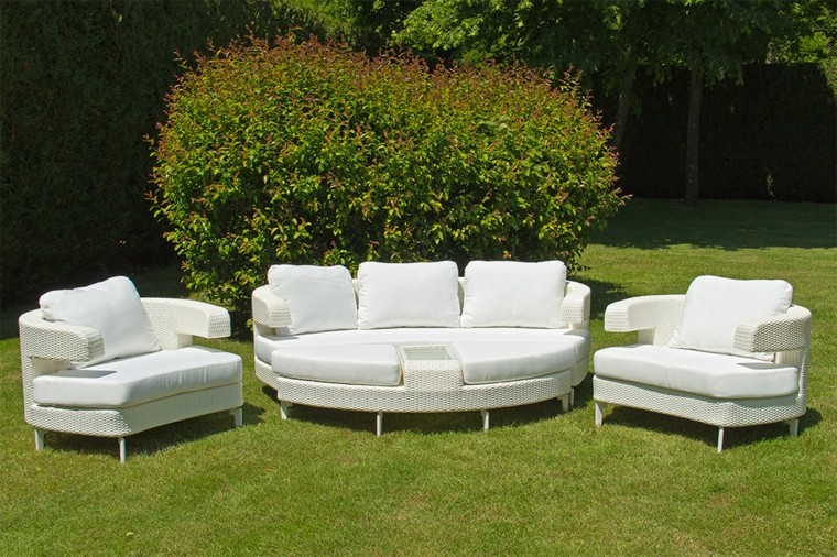 muebles blancos redondos de mimbre muebles blancos redondos mimbre