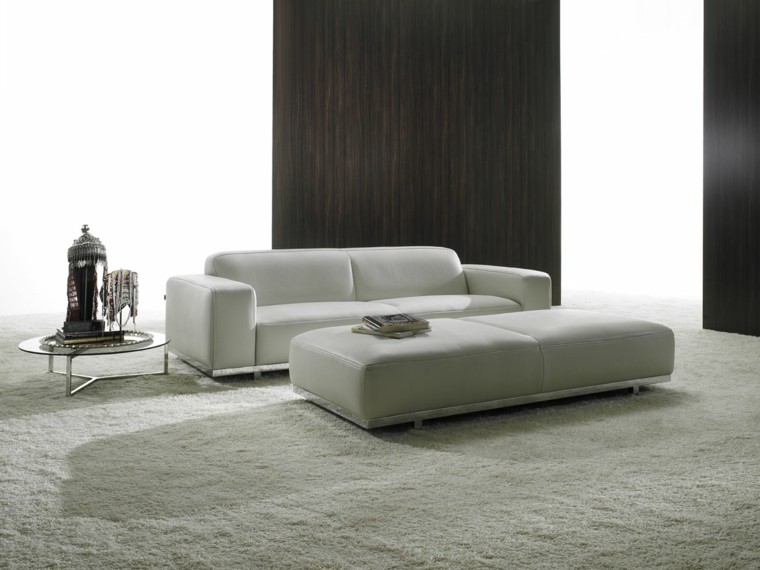 muebles blancos salon moderno minimalista