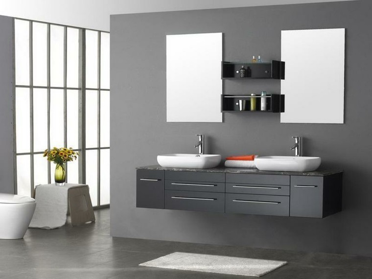 muebles modernos baños baratos gris