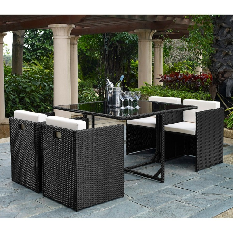 muebles ratan retiro patio ideas originales modernas