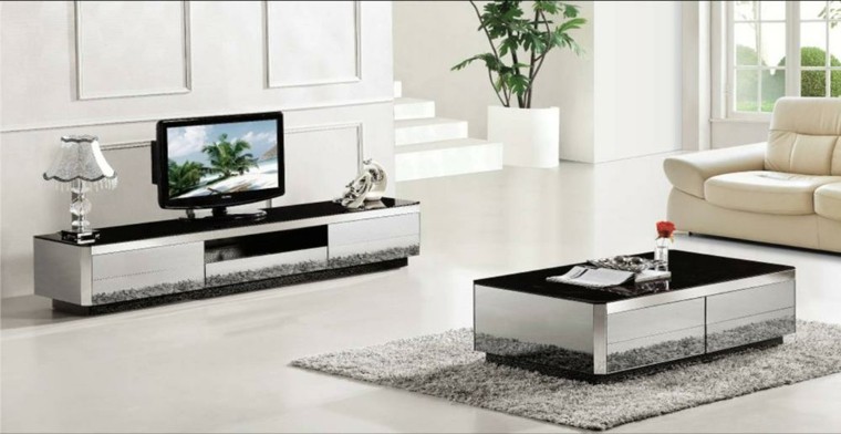 muebles salon espejo televisor