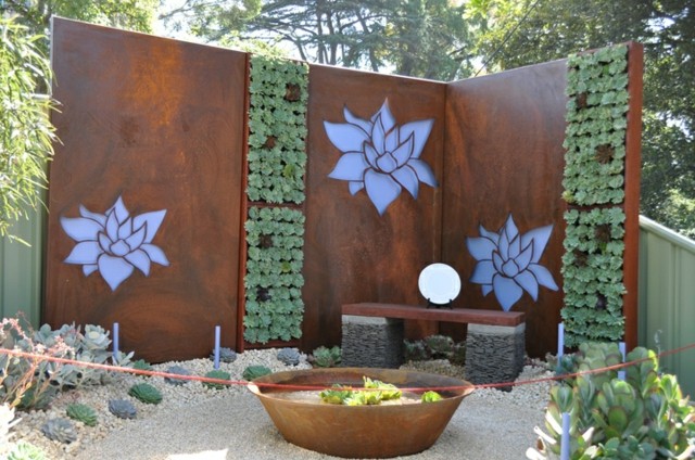 muro jardin suculentas vertical decoracion