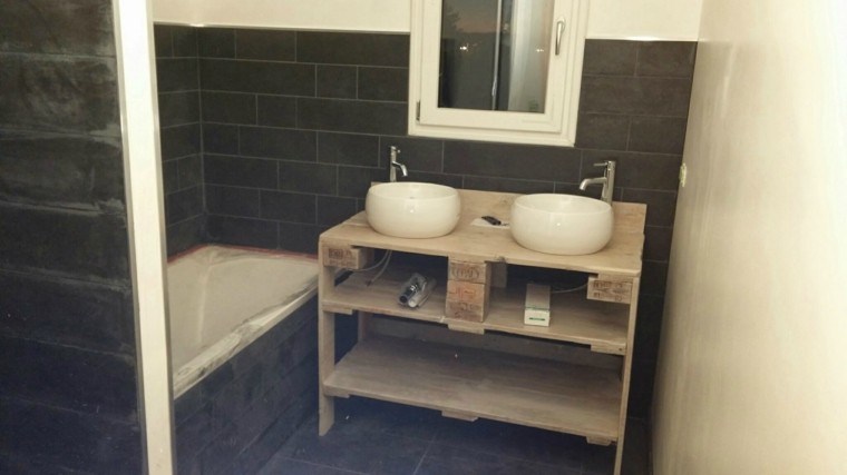 palets madera lavabos baño brico