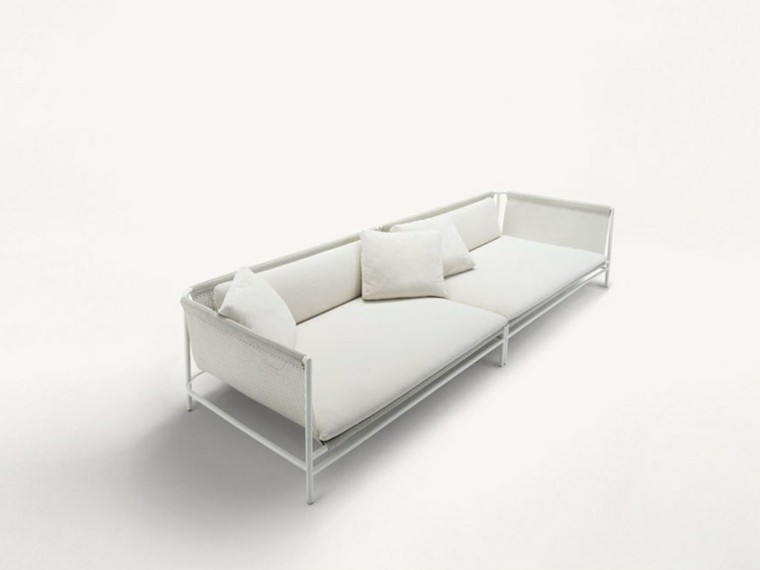 paola lenti sofá color blanco