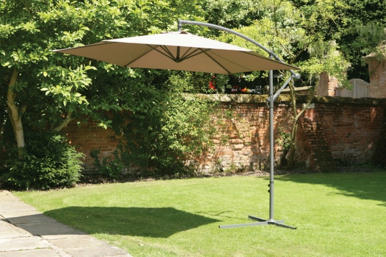 parasol colgante pie metal