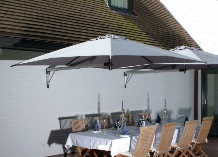 parasoles modernos patio terraza