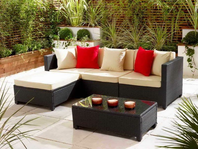 patio decoracion jardines plantas velas
