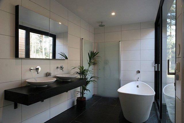plantas macetas bañera lavabo bañera blanca