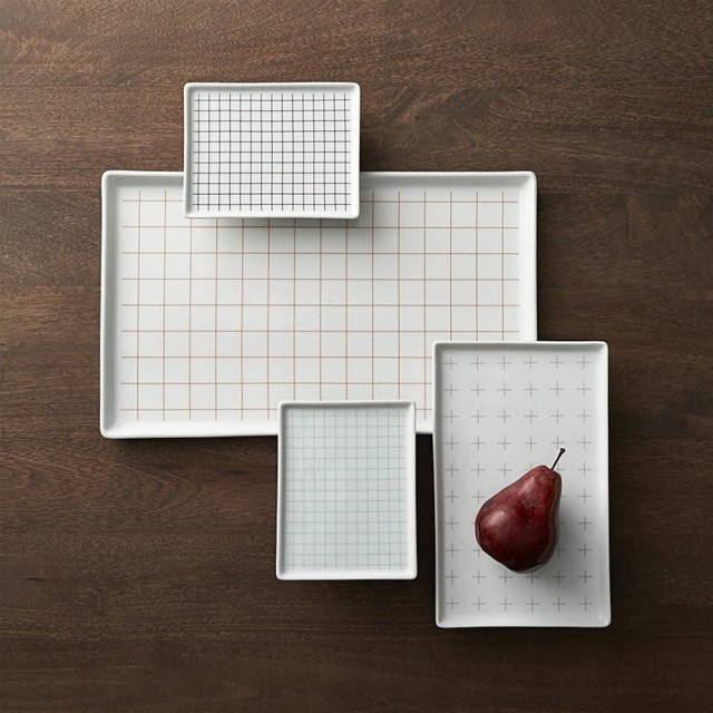 platos forma geometrica cuadrado color blanco bonito ideas