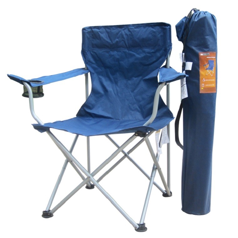 plegable azul silla soporte vaso ligera