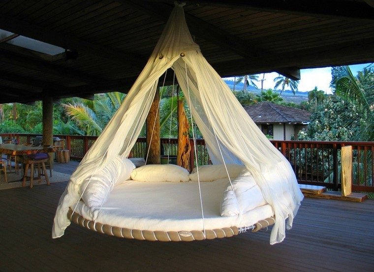 relax cama colgante aire libre moderno diseño