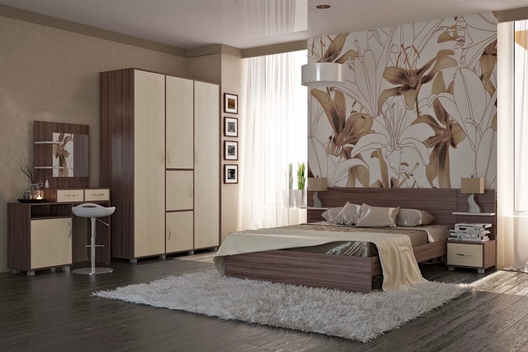 relax cama dormitorio grande amplio estampa bonito