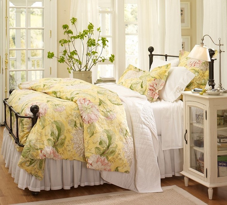 relax cojines cama ropa estampados ideas florales