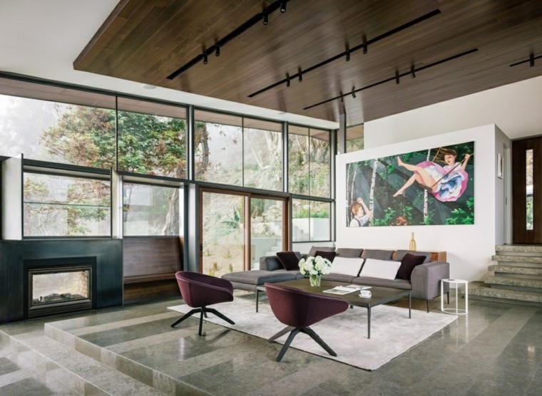 sala de estar moderna soltero