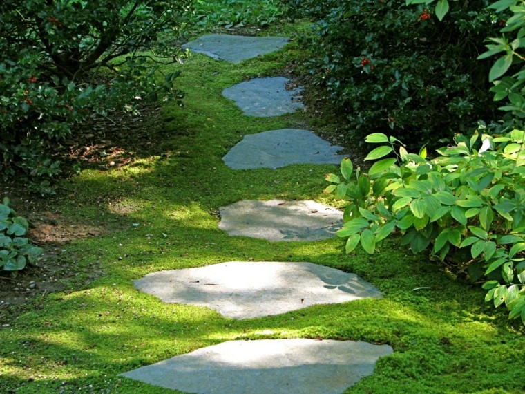 senderos jardines lajas enterradas jardin