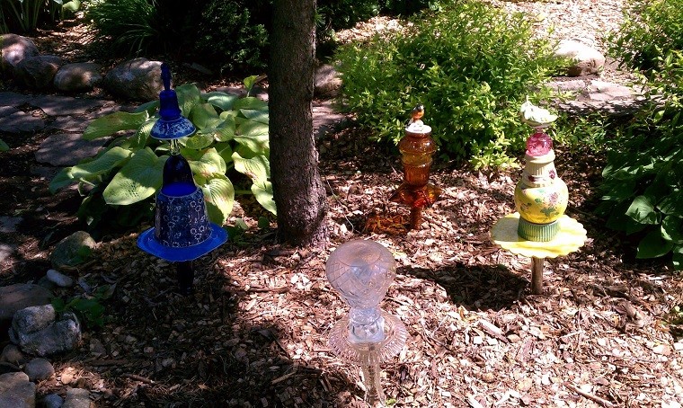 setas lamparas jardin brico DIY