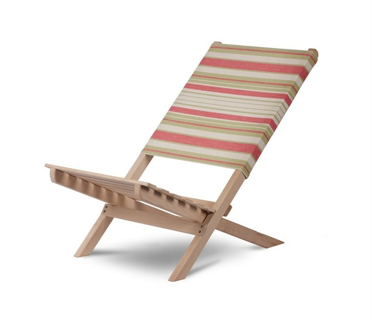 sillas de playa madera lona amaca plegable