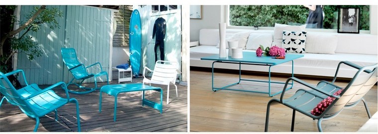muebles de diseño de colores vibrantes para el jardín sillo relax ideas modernas jardin muebles diseno estilo