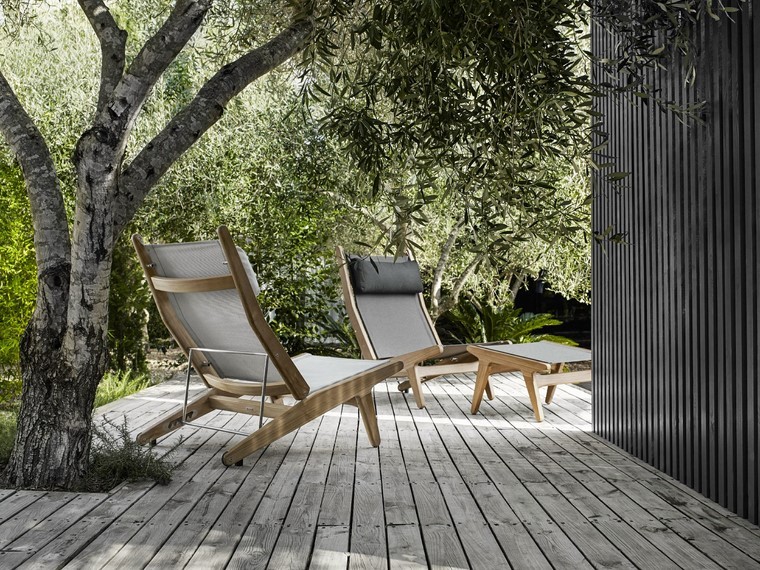 sillones muy bonitos y cómodo de teca sillón relax ideas moderno comodo estilo gris jardin