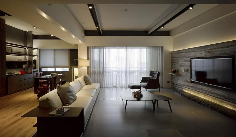 sofa grande cuero blanco comoda diseño moderna
