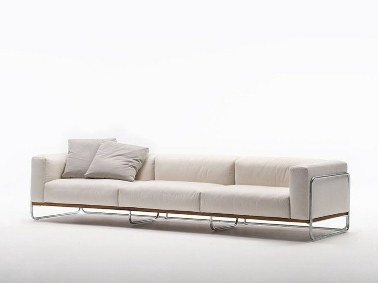 sofas blancos firma living divani