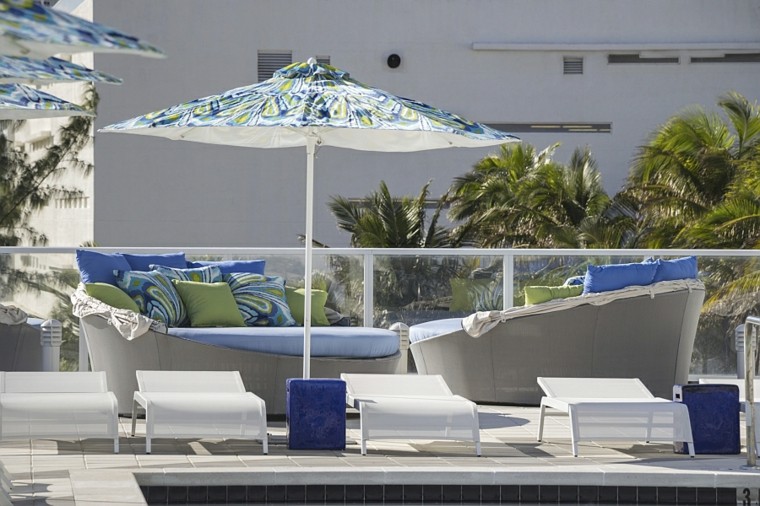 sofas redondos para jardín sofas redondos camas jardin azul