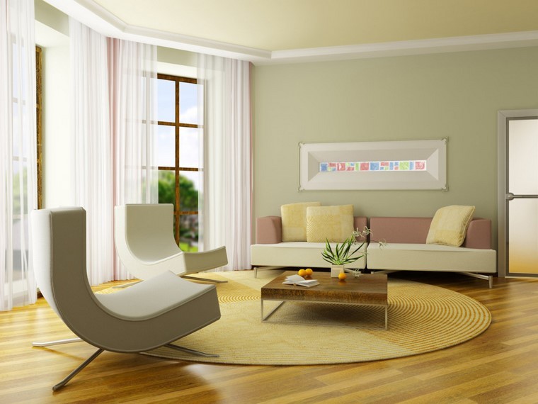 suelos de madera salon moderno ideas casa