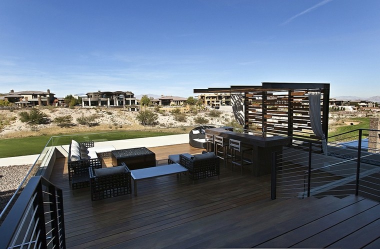 terraza de madera de teca terraza madera teca color oscuro