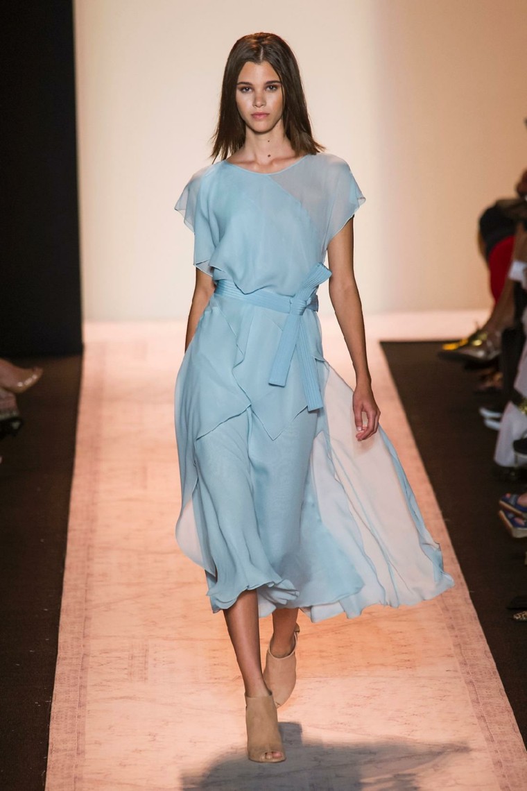 vestido túnica celeste ligero largo