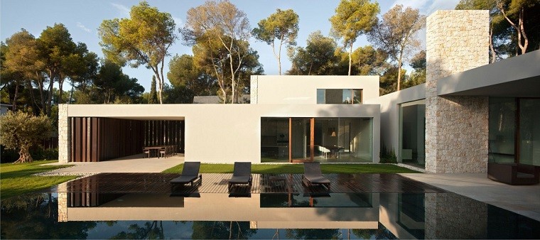 Casa El Bosque diseño jardin piscina