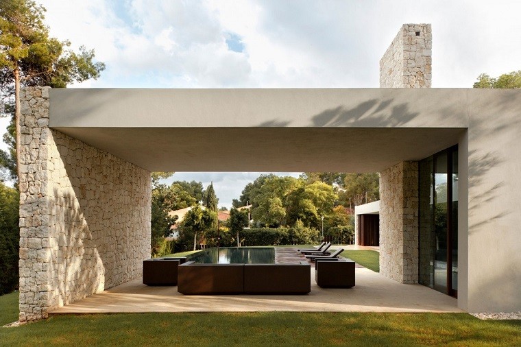 Casa El Bosque porche cubierta