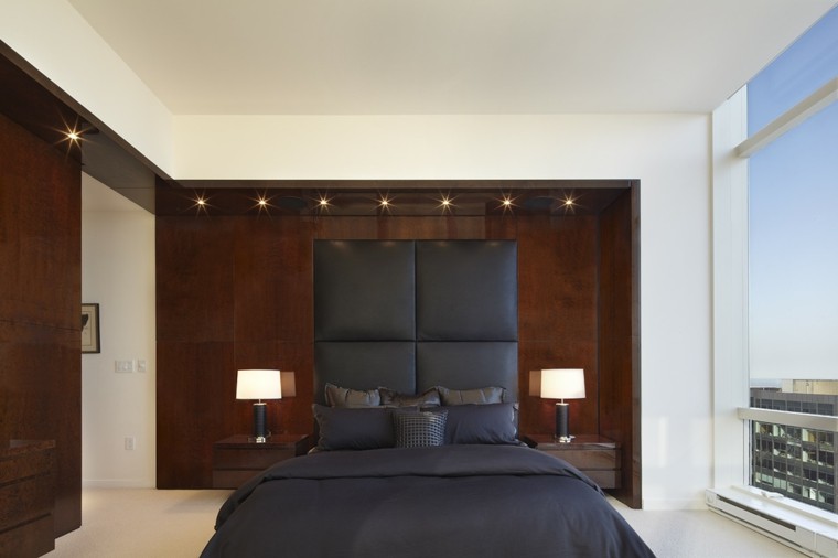 camas diseño led calido madera