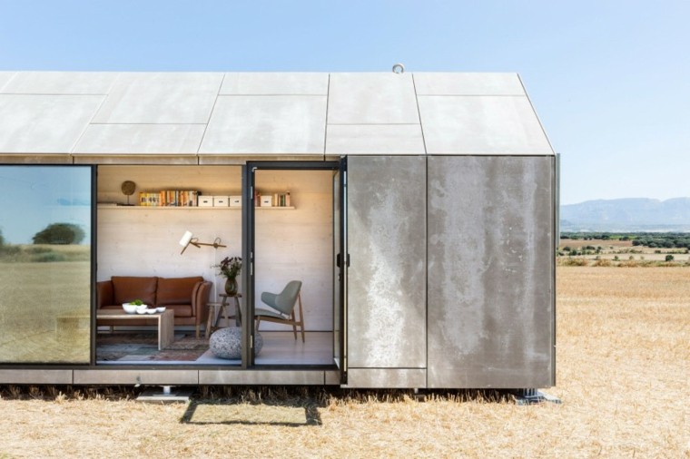casa abierta movil cemento salon