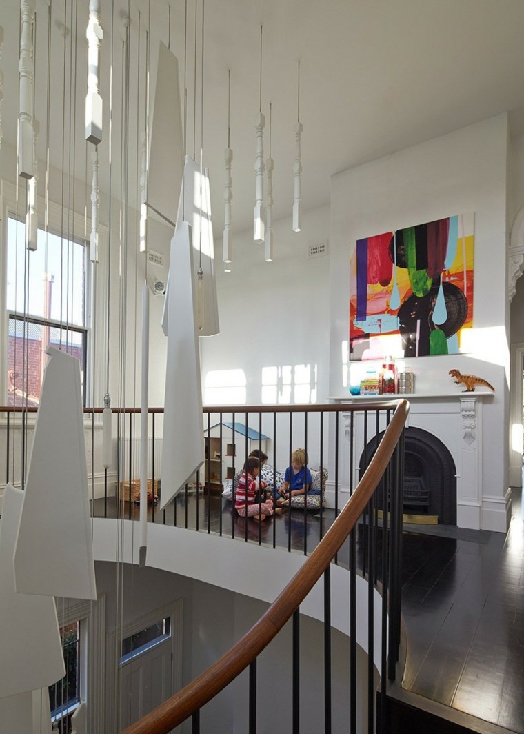 casa chimenea blanca cuadro arte decorativo ideas