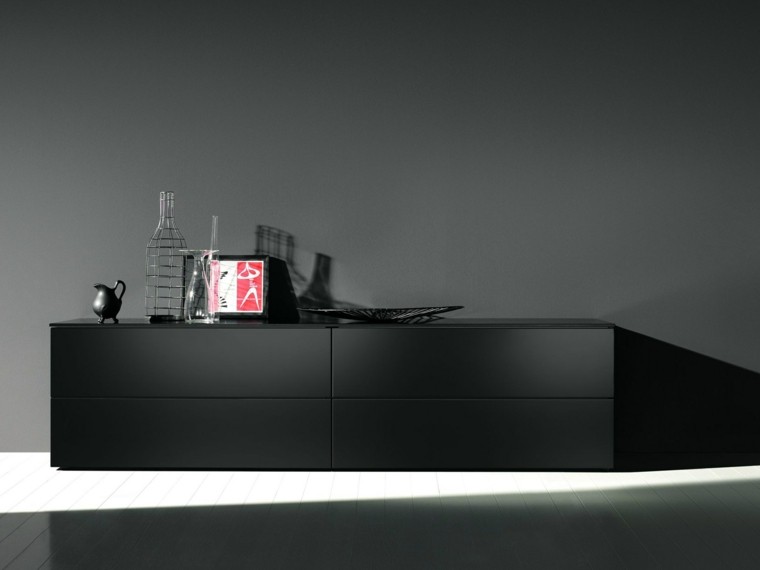 centro ocio mueble color negro