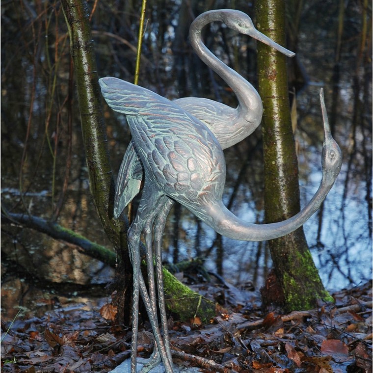 cisnes flamencos decorativos jardin
