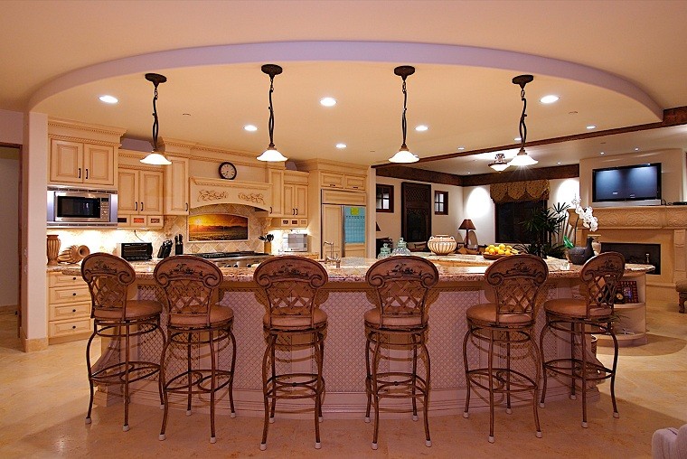 cocina calido elegante forja muebles