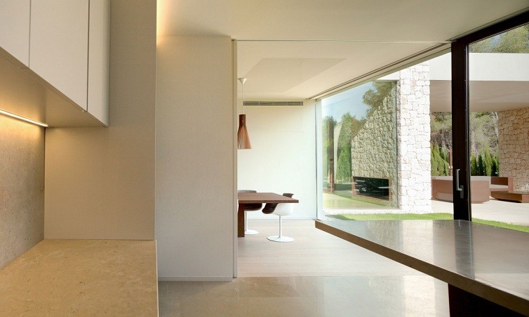 cocina diseño vistas jardin