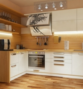 Blanco y madera - Cincuenta ideas para decorar tu cocina